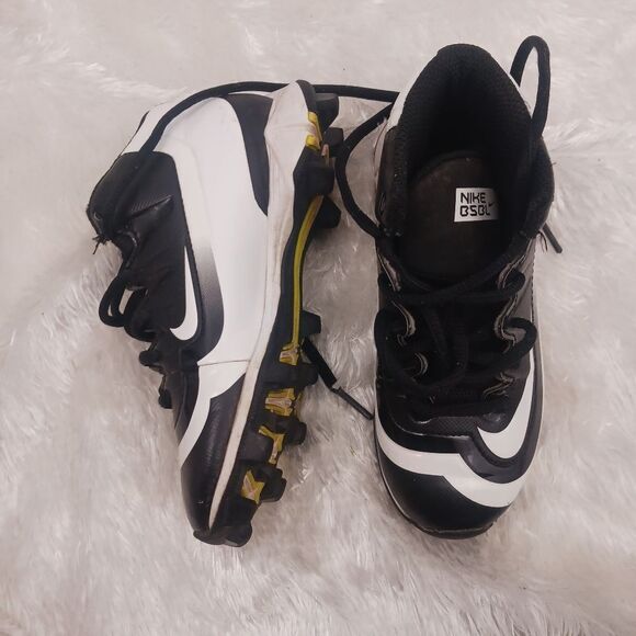 Nike Boys Huarache 2KFilth Keystone 807138-017 Black Baseball Cleats Shoes 12C - Picture 2 of 7